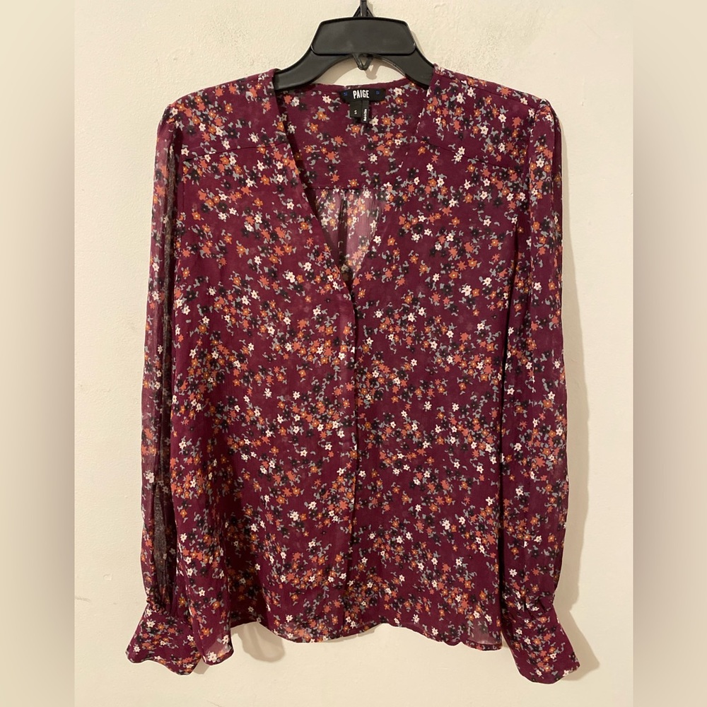 Paige Floral Blouse Top Women’s Size Small (No Tags)